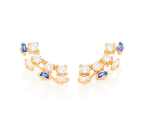 GOLD EARRING WITH ZIRCONIA