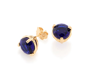 GOLD EARRING WITH CRYSTAL