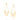 GOLD EARRING WITH ZIRCONIA