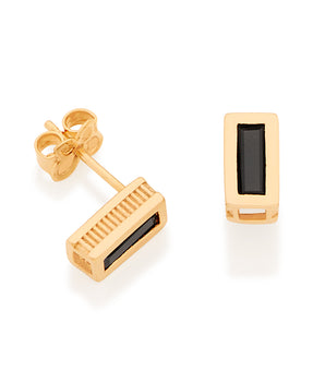 GOLD EARRING WITH CRYSTAL
