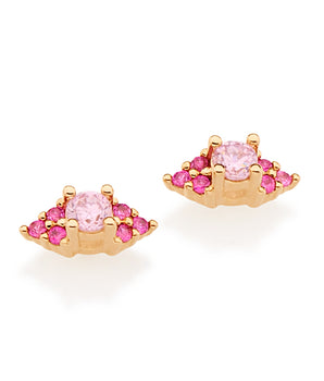 GOLD PINK DELICACY EARRING
