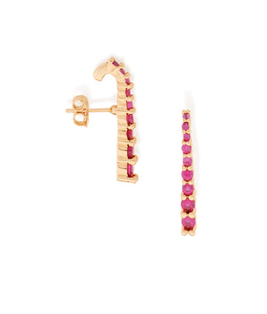 GOLD EARRING WITH ZIRCONIA