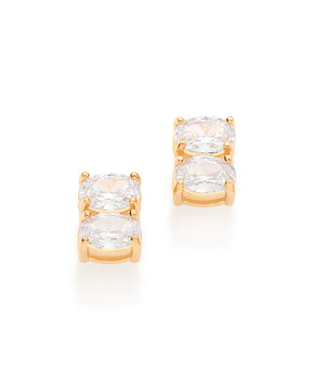 GOLD EARRING WITH ZIRCONIA