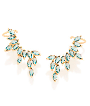 GOLD EARRING WITH CRYSTAL