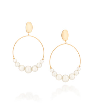 GOLD PEARLS MAXI EARRING