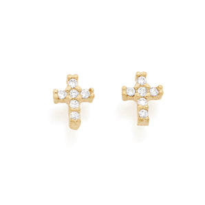 GOLD EARRING WITH ZIRCONIA
