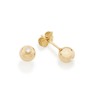 GOLD EARRING WITH ZIRCONIA