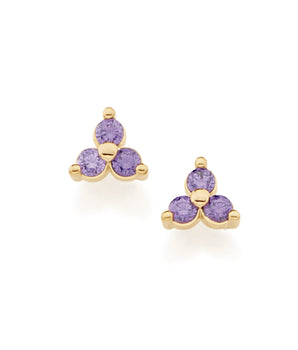 GOLD EARRING WITH ZIRCONIA