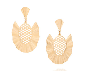 GOLD PINEAPPLE EARRING