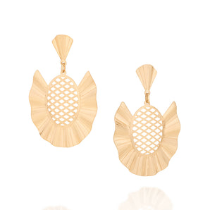 GOLD PINEAPPLE EARRING