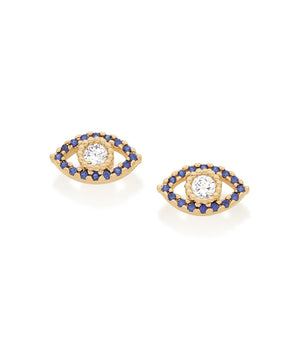 GOLD GREEK EYE EARRING