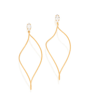 GOLD MAXI CURVED HOOPS