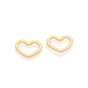 GOLD SMALL HEART EARRING