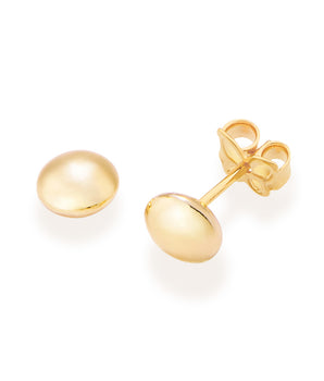 GOLD CIRCLE STUD EARRINGS