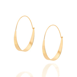 GOLD MODERN HOOP EARRINGS