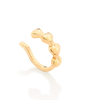 GOLD TINY HEARTS EAR CUFF