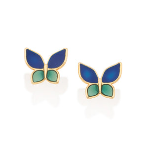 KID’S GOLD BUTTERFLY STUD EARRINGS