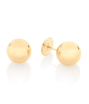 GOLD SPHERE STUD EARRINGS