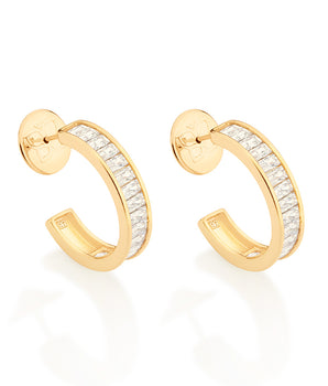 GOLD BETTER TOGETHER SMALL HOOP EARRINGS