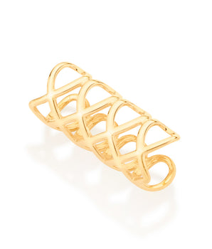 GOLD GEOMETRIC EAR CUFF EARRINGS