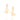 GOLD BUTTERFLY OUTLINE HUGGIE EARRINGS