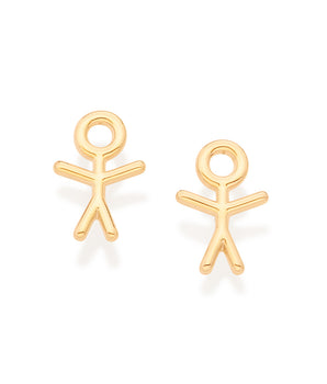 GOLD MY BOY STUD EARRINGS