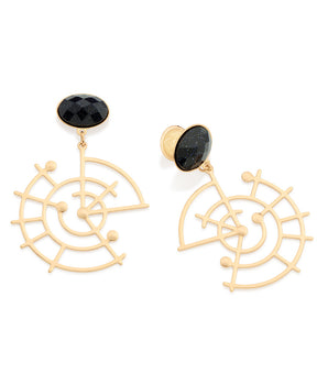 GOLD NIGHT SKY EARRINGS