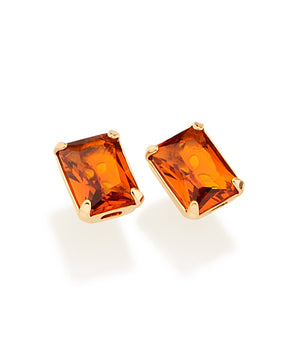 GOLD PLATED EARRING WITH CRYSTAL