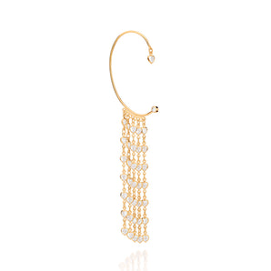 GOLD SHINNING RAIN EAR WRAP