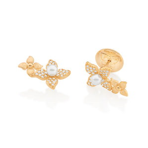 GOLD FLOWER GARDEN EARRINGS
