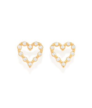 GOLD MY HEART EARRINGS