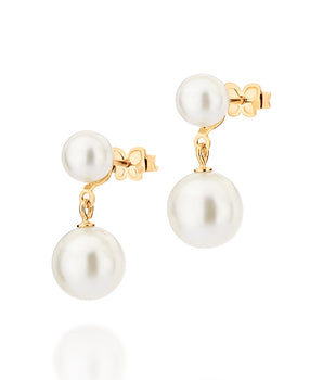 GOLD FOREVER AND ALWAYS DANGLY EARRINGS