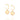 GOLD HEART SMALL HOOP EARRINGS