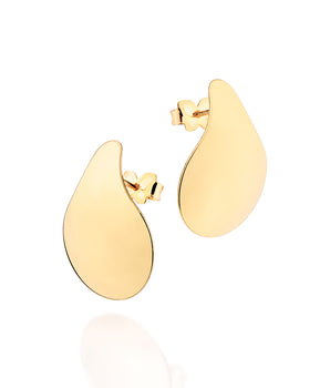 GOLD PLATED TEARDROP EARRING