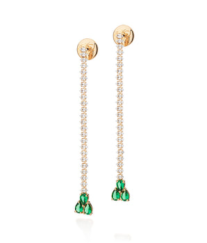 GOLD PLATED EARRING WITH ZIRCONIA
