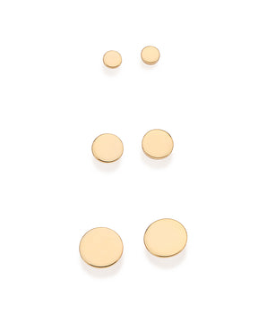 GOLD TRIPPLE CIRCLE STUD EARRING KIT