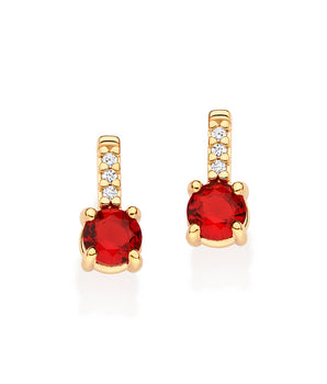 GOLD BLEEDING HEART EARRINGS