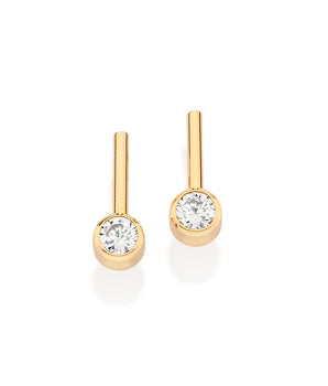 GOLD SIMPLE EVERYDAY STUDDED EARRINGS