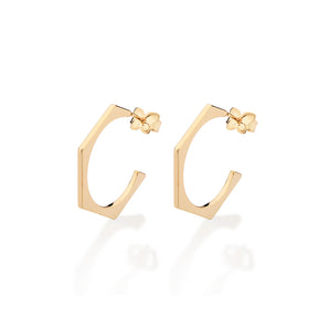 GOLD PLATED HOOP EARRING