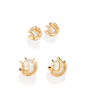 GOLD WRAPPED PEARL EARRING KIT