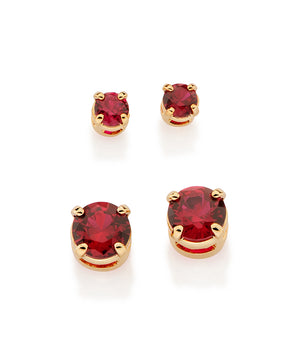 GOLD JOY EARRING KIT IN RED