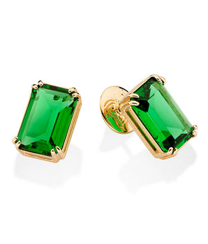 GOLD PLATED EARRING WITH CRYSTAL