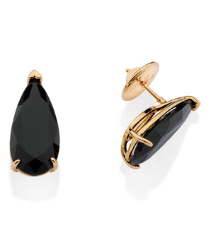 GOLD PLATED EARRING WITH CRYSTAL