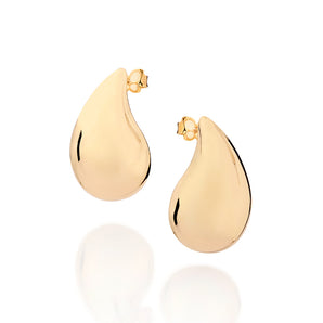 GOLD SOIREE BUTTON EARRINGS