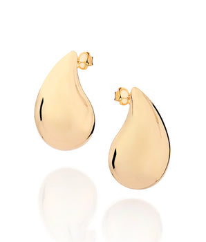 GOLD SOIREE BUTTON EARRINGS