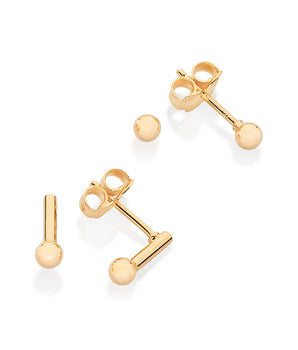 GOLD SPHERES EARRINGS KIT