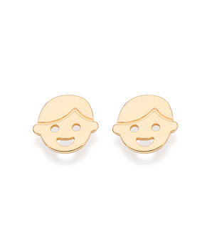 GOLD BOY STUD EARRINGS