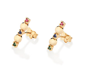 GOLD RAINBOW EARRINGS