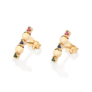 GOLD RAINBOW EARRINGS