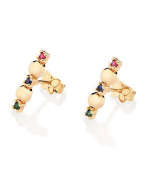 GOLD RAINBOW EARRINGS